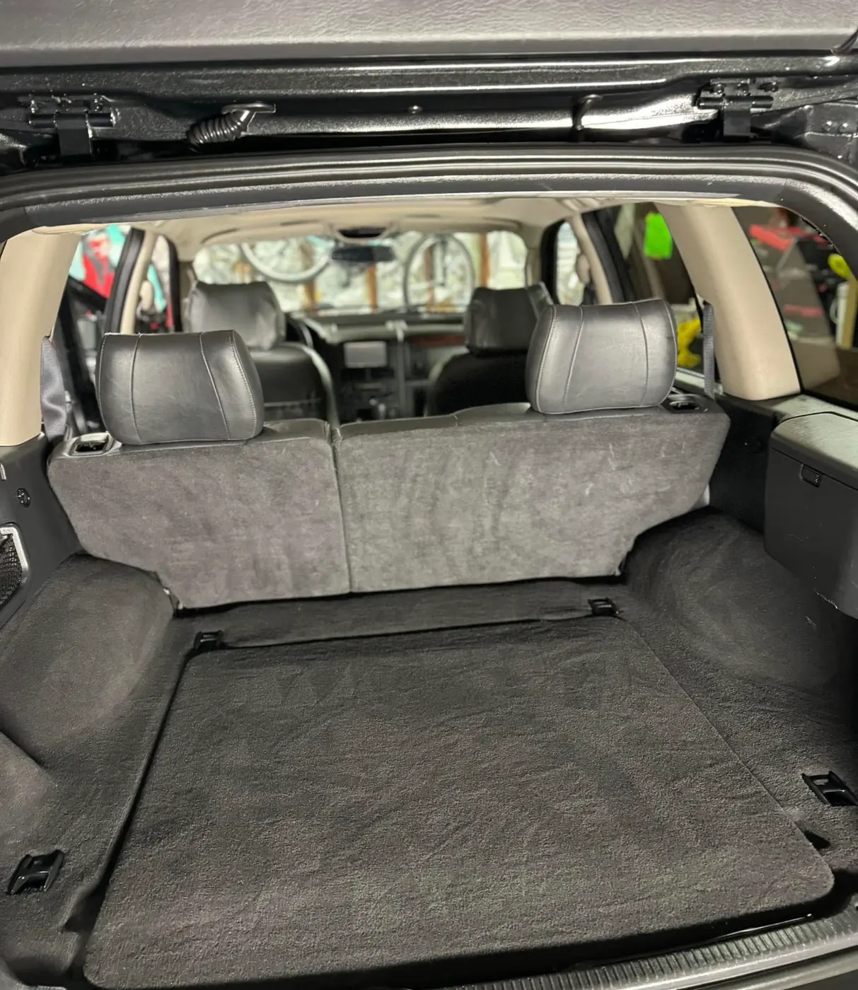 SUV trunk carpet, after